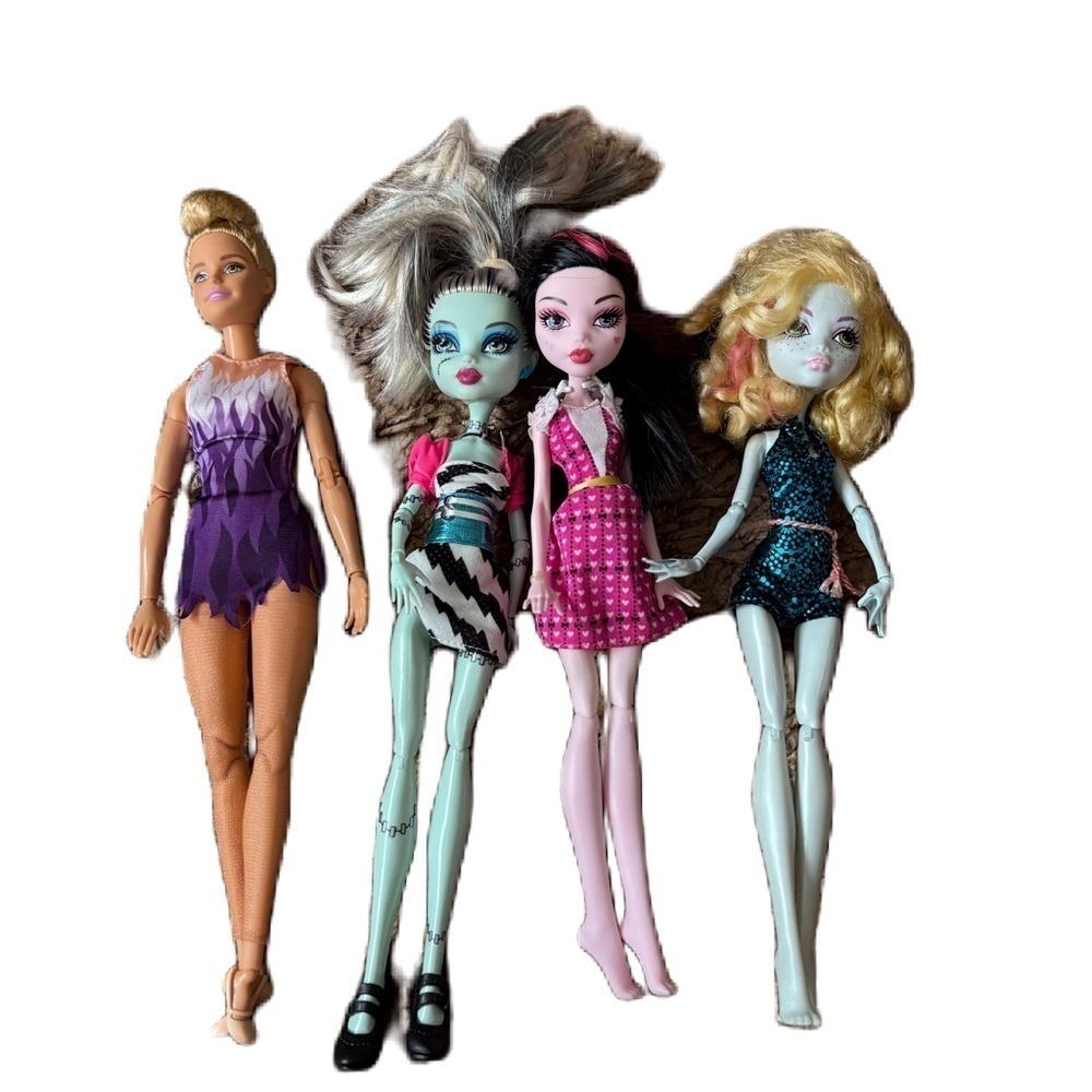 Monster High Doll Barbie Set Bundle Lagoona Blue Dawn of the Dance Frankie Stein